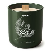 Ravina - Wood Wick - Soy Scented Candle - Pine - 175 g 