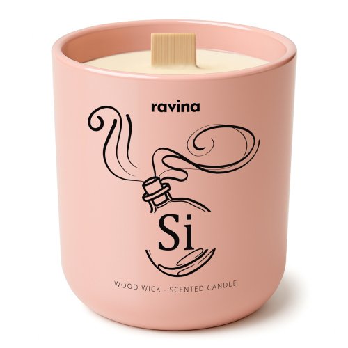 Ravina - Wood Wick - Soy Scented Candle - Si - 175 g 
