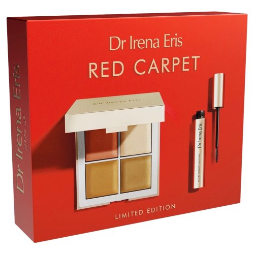 Dr Irena Eris - Red Carpet - Limited Edition Set - Zestaw kosmetyków do makijażu - Paleta Design & Define 4 x 5 g + Tusz do rzęs Lashes Growth 9 ml
