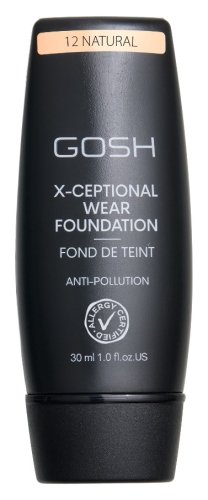 GOSH - X-CEPTIONAL WEAR FOUNDATION - Face Foundation - 30 ml - 12 NATURAL