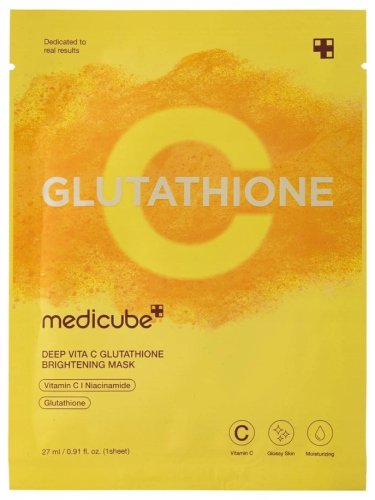 Medicube - Glutathione C - Deep Vita C Glutathione Brightening Mask - Rozświetlająca maska w płacie - 27 ml 