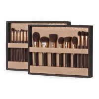 Many Beauty - Many Brushes - Chocolate - Zestaw 26 profesjonalnych pędzli do makijażu 