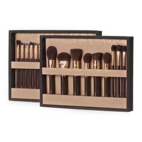 Many Beauty - Many Brushes - Chocolate - Zestaw 26 profesjonalnych pędzli do makijażu 