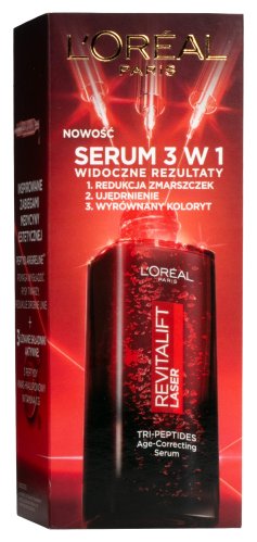 L'Oréal - REVITALIFT LASER - Tri-Peptides Age-Correcting Serum - Przeciwzmarszczkowe serum do twarzy z trzema peptydami - 30 ml 
