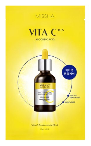 Missha - Vita C Plus - Ampoule Mask - Maska w płachcie z witaminą C - 27 g
