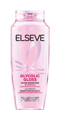 L'Oréal - ELSEVE - Glycolic Gloss - Shine Boosting Shampoo - Szampon nabłyszczający do włosów szorstkich i matowych - 400 ml