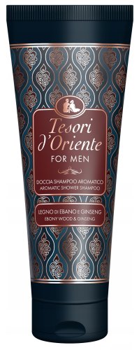 Tesori d'Oriente - For Men - Aromatic Shower Shampoo - Szampon do włosów dla mężczyzn - Legno Di Ebano E Ginseng - 250 ml 