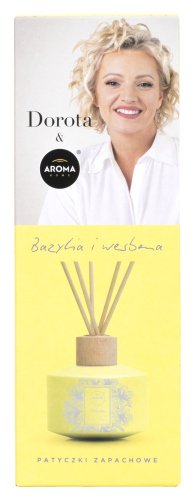 AROMA HOME & Dorota - Vonné tyčinky - Bazalka a verbena - 100 ml