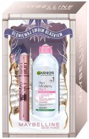 MAYBELLINE - Zestaw prezentowy kosmetyków - Tusz do rzęs Sky High 7,2 ml + Garnier Płyn Micelarny 3w1 400ml