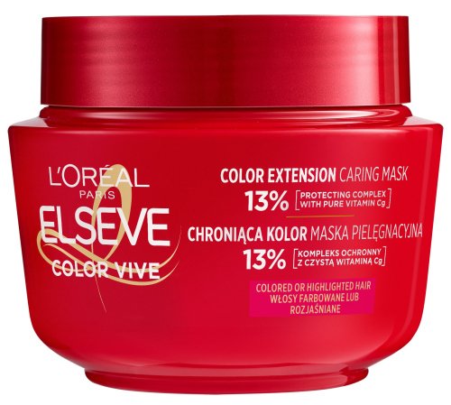 L'Oréal - ELSEVE - COLOR-VIVE - Color Extension Caring Mask - Maska pielęgnacyjna chroniąca kolor włosów farbowanych - 300 ml