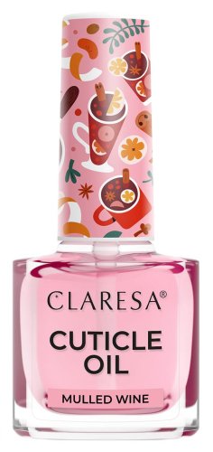CLARESA - CUTICLE OIL - Cuticle and nail oil - MULLED WINE - 5 ml 