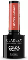 CLARESA - COLOR SOAK OFF UV/LED - AUTUMN CRUSH - Hybrid nail polish - 5 g