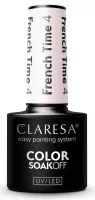 CLARESA - COLOR SOAK OFF UV/LED - FRENCH TIME - Hybrid nail polish - 5 g