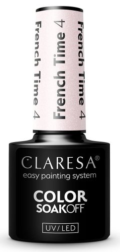 CLARESA - COLOR SOAK OFF UV/LED - FRENCH TIME - Lakier hybrydowy do paznokci - 5 g