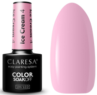 CLARESA - COLOR SOAK OFF UV/LED - ICE CREAM - Lakier hybrydowy do paznokci - 5 g - 4 - 4