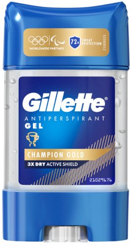 Gillette - Antiperspirant Gel - Champion Gold - Antyperspirant w żelu dla mężczyzn - 70 ml 