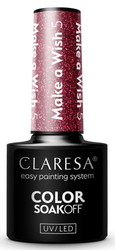CLARESA - COLOR SOAK OFF UV/LED - Make a Wish - Lakier hybrydowy do paznokci - 5 g