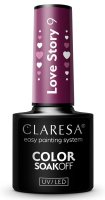CLARESA - COLOR SOAK OFF UV/LED - Love Story - Lakier hybrydowy do paznokci - 5 g