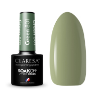 CLARESA - SOAK OFF UV/LED - QUIET FOREST - Lakier hybrydowy do paznokci - 5 g - GREEN 801 - GREEN 801
