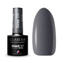 CLARESA - SOAK OFF UV/LED - QUIET FOREST - Lakier hybrydowy do paznokci - 5 g - GRAY 218 - GRAY 218