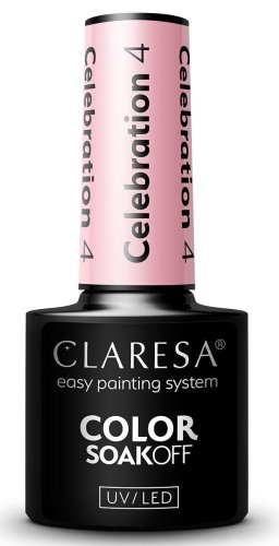 CLARESA - COLOR SOAK OFF UV/LED - Celebration - Lakier hybrydowy do paznokci - 5 g