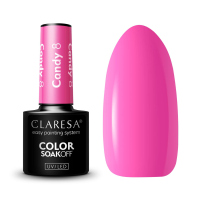 CLARESA - COLOR SOAK OFF UV/LED - CANDY - Lakier hybrydowy do paznokci - 5 g - 8 - 8