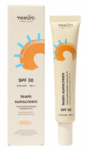 Resibo - Team Sunscreen - Tinted Moisturizing Cream SPF30 - Nawilżający krem koloryzujący - 40 ml