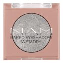 NAM - Baked Eyeshadow Wet & Dry - Wypiekany cień do powiek - 4 g - 02 Silver Lining - 02 Silver Lining