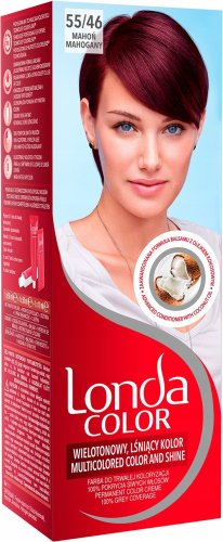 LONDA - COLOR - PERMANENT COLOR CREME - Farba do trwałej koloryzacji włosów - 55/46 MAHOŃ