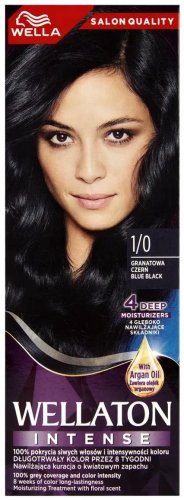WELLA - WELLATON - INTENSE - Farba do włosów - 1/0 GRANATOWA CZERŃ 
