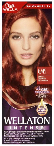 WELLA - WELLATON - INTENSE - Farba do włosów - 6/45 OGNISTA CZERWIEŃ