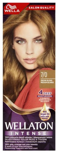 WELLA - WELLATON - INTENSE - Farba do włosów - 7/0 ŚREDNI BLOND