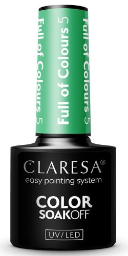 CLARESA - SOAK OFF UV/LED - Full of Colours  - Lakier hybrydowy do paznokci - 5 g