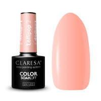 CLARESA - SOAK OFF UV/LED - LOLLIPOP - Hybrid nail polish - 5 g - LOLLIPOP - 2 - LOLLIPOP - 2