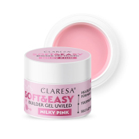CLARESA - SOFT & EASY Builder Gel UV/UVA - Żel budujący - 12 g   - Milky Pink  - Milky Pink 