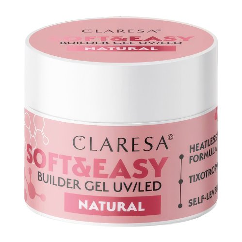 CLARESA - SOFT & EASY Builder Gel UV/UVA - Żel budujący - 45 g  