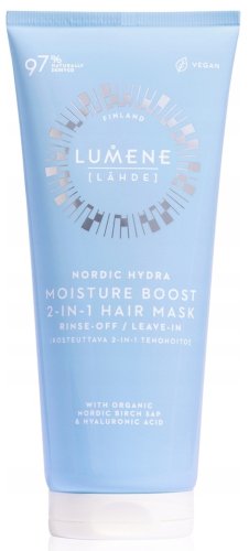 LUMENE - LAHDE - NORDIC HYDRA - MOISTURE BOOST 2-in-1 Hair Mask - Nawilżająca maska do włosów 2w1 - 200 ml 