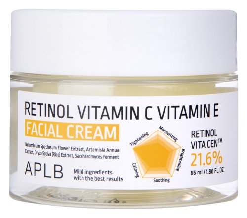 APLB - Retinol Vitamin C Vitamin E Facial Cream - Krem do twarzy z retinolem i witaminą C i E - 55 ml