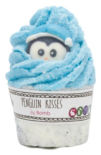 Bomb Cosmetics - Penguin Kisses - Kremowa babeczka do kąpieli - MIĘTOWY PINGWINEK
