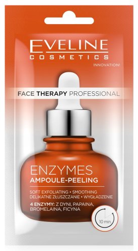Eveline Cosmetics - Face Therapy Professional - Enzymes Ampoule-Peeling - Żelowy peeling enzymatyczny do twarzy - 8 ml 