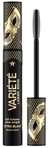 Eveline Cosmetics - VARIETE - Lashes Show Mascara - Tusz do rzęs dodający objętości - Extra Black - 10 ml