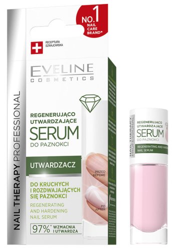 Eveline Cosmetics - NAIL THERAPY PROFESSIONAL - Regenerating and Hardening Nail Serum - Regenerująco-utwardzające serum do paznokci - 8 ml