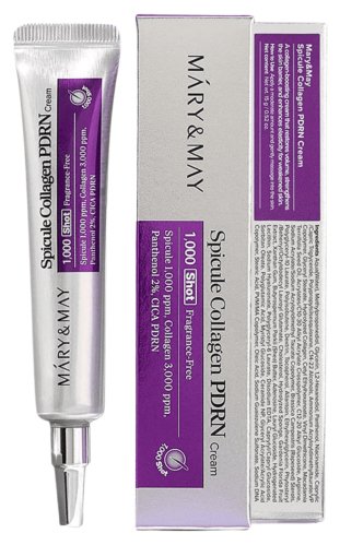 Mary&May - Spicule Collagen PDRN Cream - Regenerujący krem przeciwzmarszczkowy do twarzy - 15 g