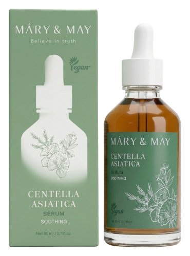 Mary&May - Centella Asiatica Serum - Kojące serum do twarzy z wąkrotką azjatycką - 80 ml
