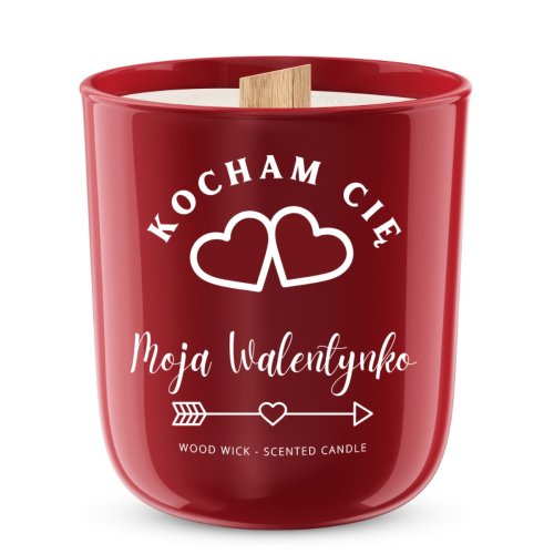 Ravina - Wood Wick - Scented Candle - Sojowa świeca zapachowa - Kocham Cię Moja Walentynko - 175 g
