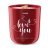 Ravina - Wood Wick - Scented Candle - Sojowa świeca zapachowa - I Love You - Serca - 175 g
