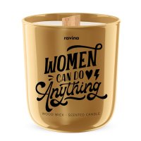 Ravina - Wood Wick - Scented Candle - Sojowa świeca zapachowa - Women Can Do Anything - 175 g