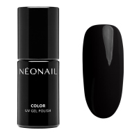 NeoNail - COLOR UV GEL POLISH - Lakier hybrydowy - Grunge - 7,2 ml - 12180-7 Pure Black  - 12180-7 Pure Black 