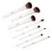 Ibra - WHITE BRUSH SET - Set of 8 makeup brushes