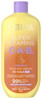 Eveline Cosmetics - Super Vitamins C+A+B12 - Nourishing Body Milk-Serum -  Odżywcze mleczko-serum do ciała 5w1 - 350 ml 